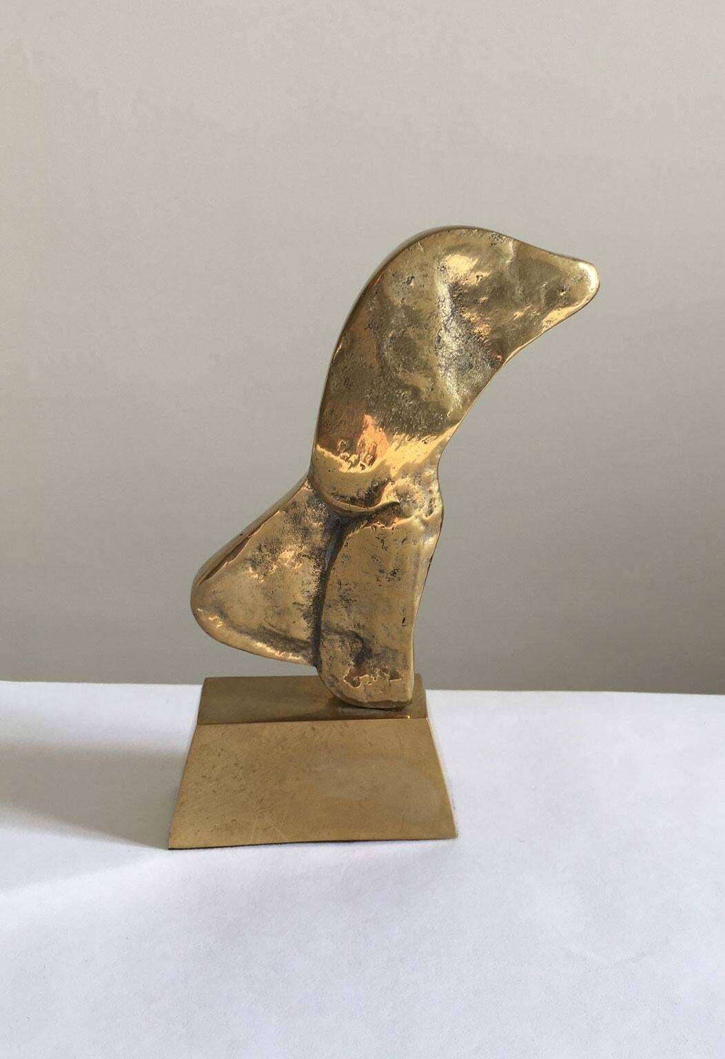 1980 Italy Post Modern Rodica Tanasescu Bronze Abstract Sculpture Muse photo furniture