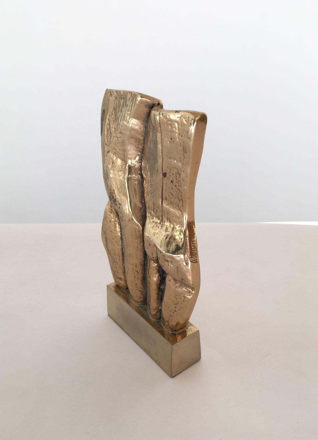 photo for sale 1980 Italy Post Modern Rodica Tanasescu Bronze Abstract Sculpture Insieme