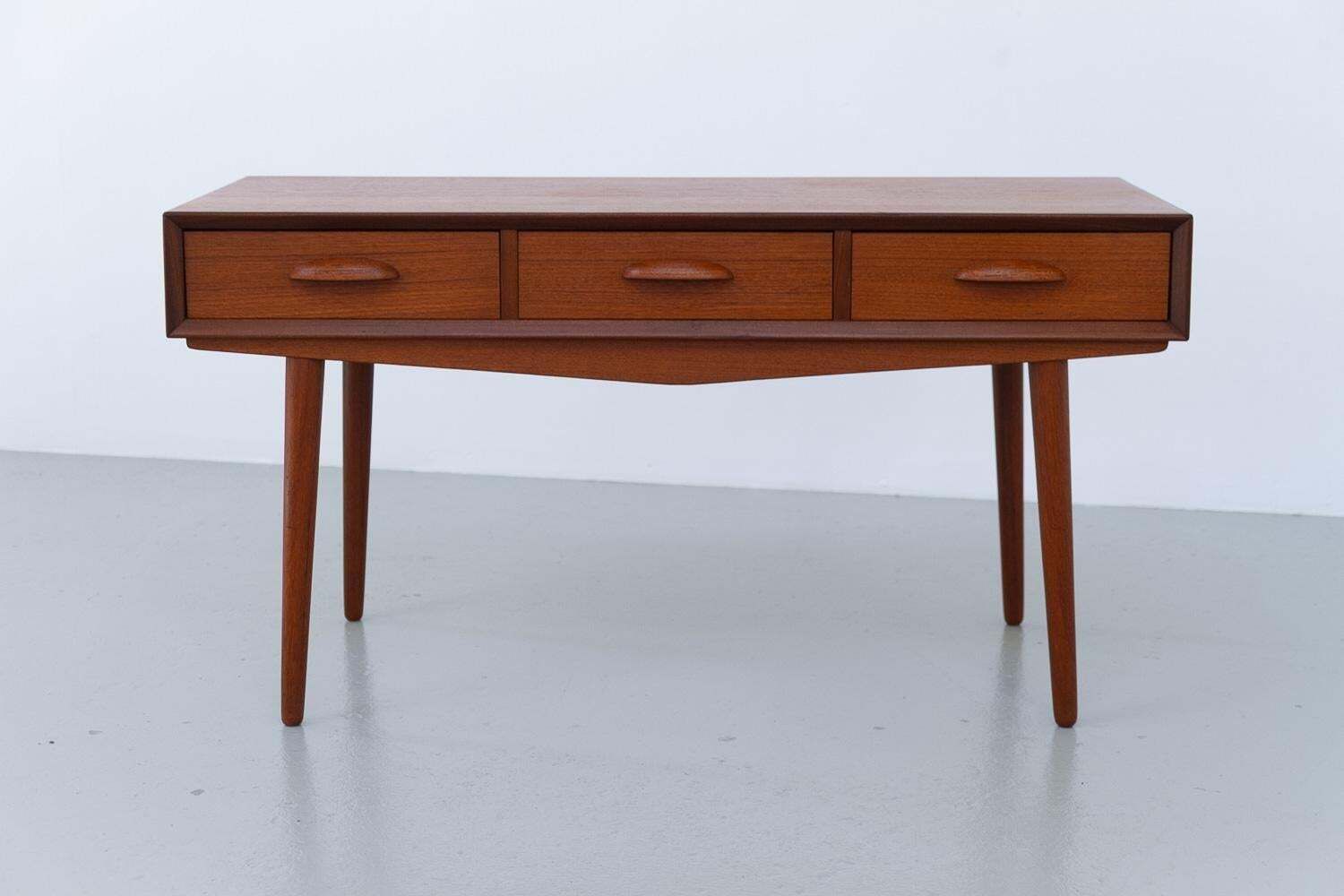 Danish Teak Sideboard With Three Drawers, 1960s. photo for sale