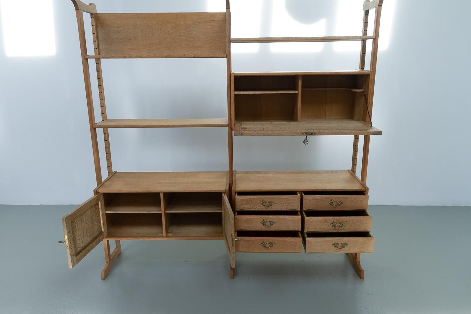 Danish Freestanding Oak Bookcase By Henning Kjærnulf For Nyrup Møbler, 1960s. photo Furniture