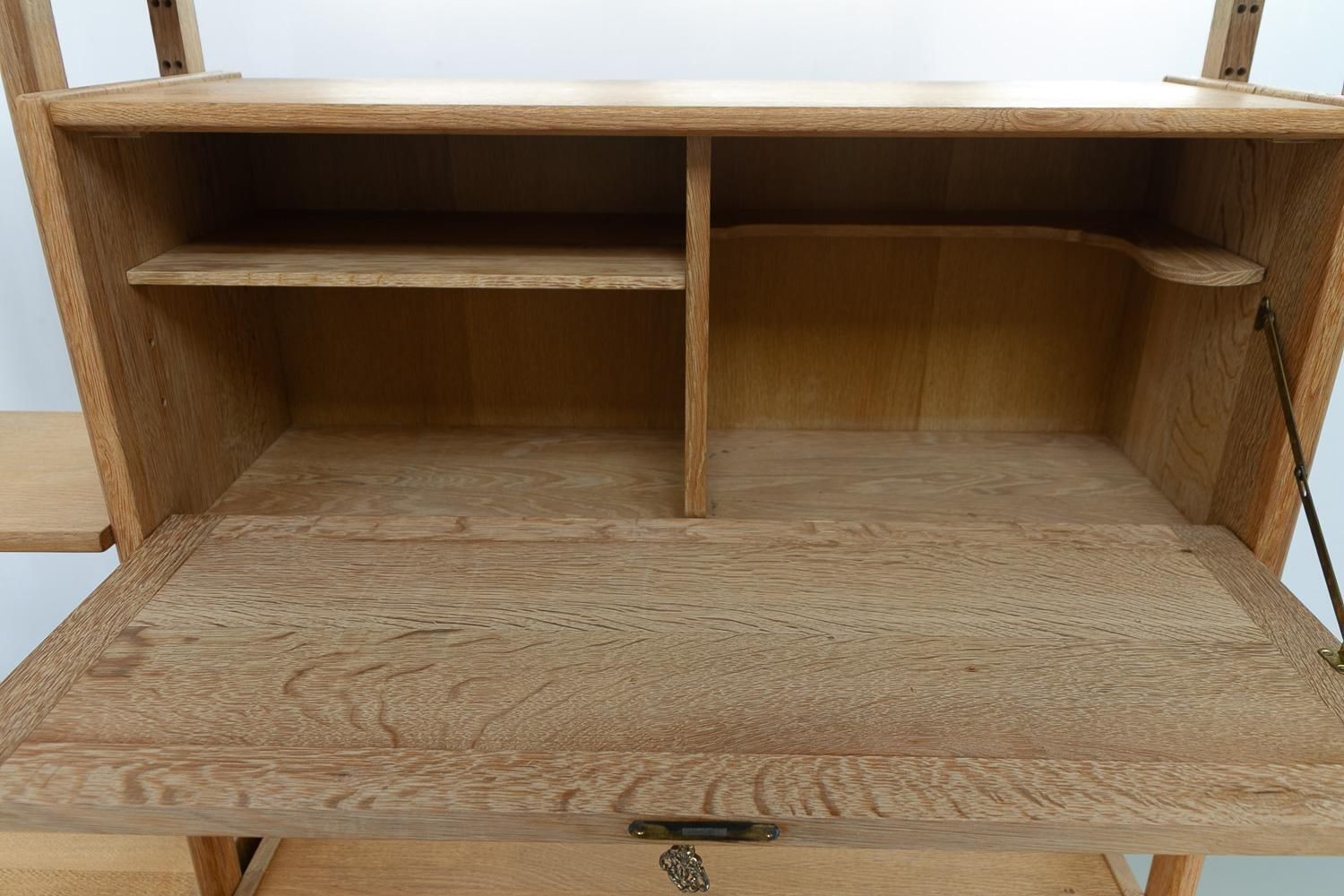 Danish Freestanding Oak Bookcase By Henning Kjærnulf For Nyrup Møbler, 1960s. photo vinterior