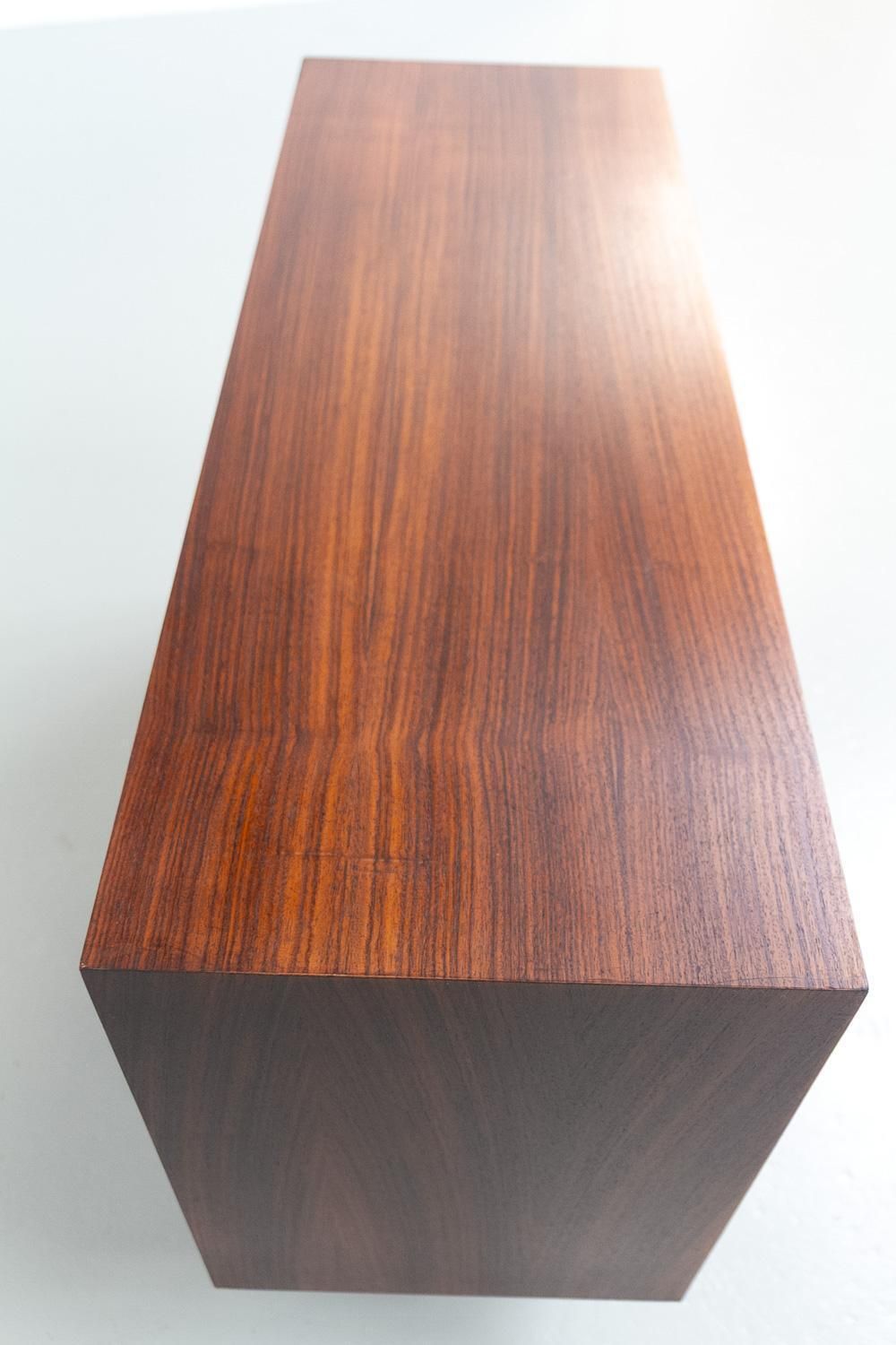 643.0 Danish Rosewood Sideboard With Shelves By Hg Furniture, 1960s. photo