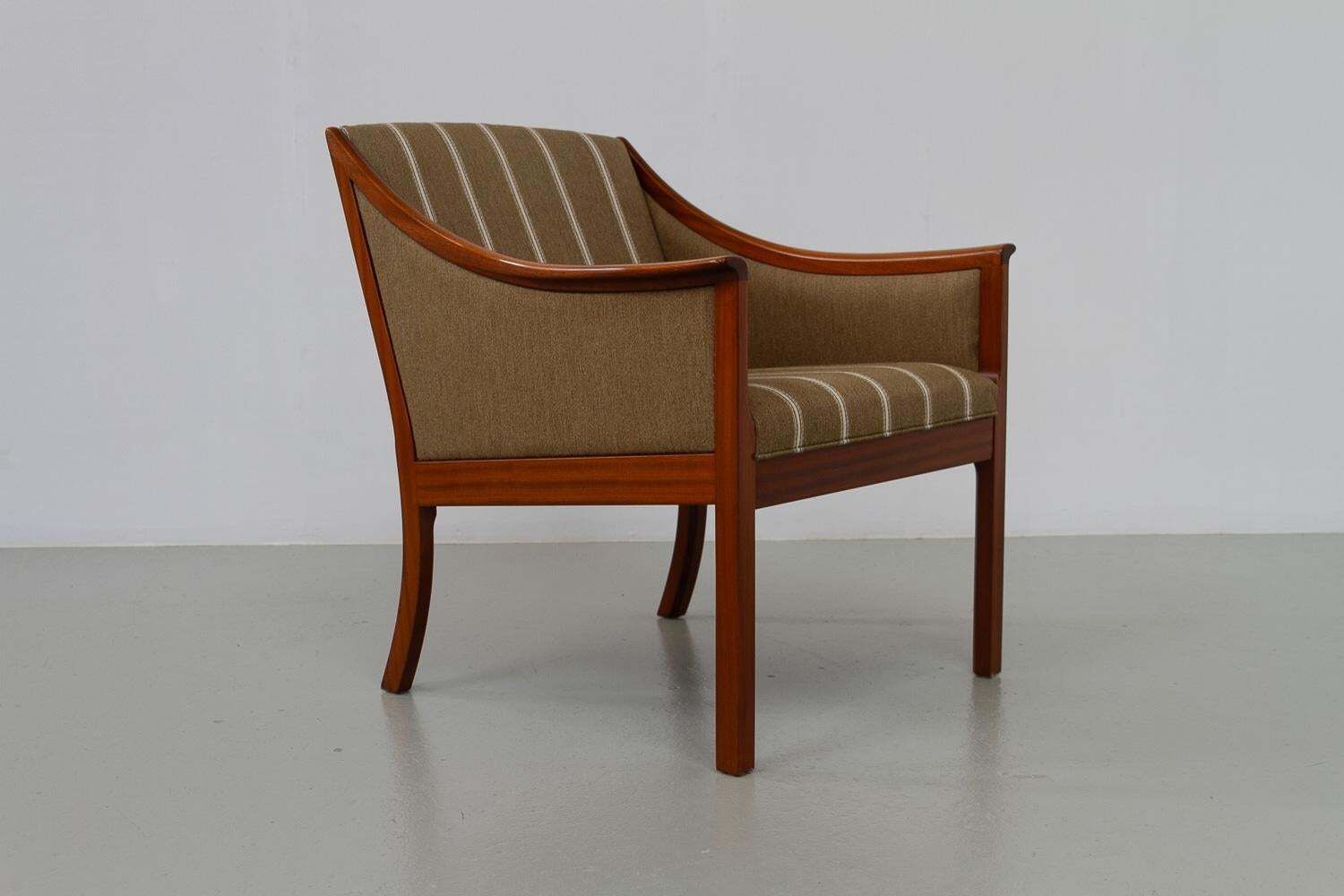 photo buy Danish Lounge Chair And 3 Seater Sofa By Ole Wanscher For Pj Møbler, 1960s.