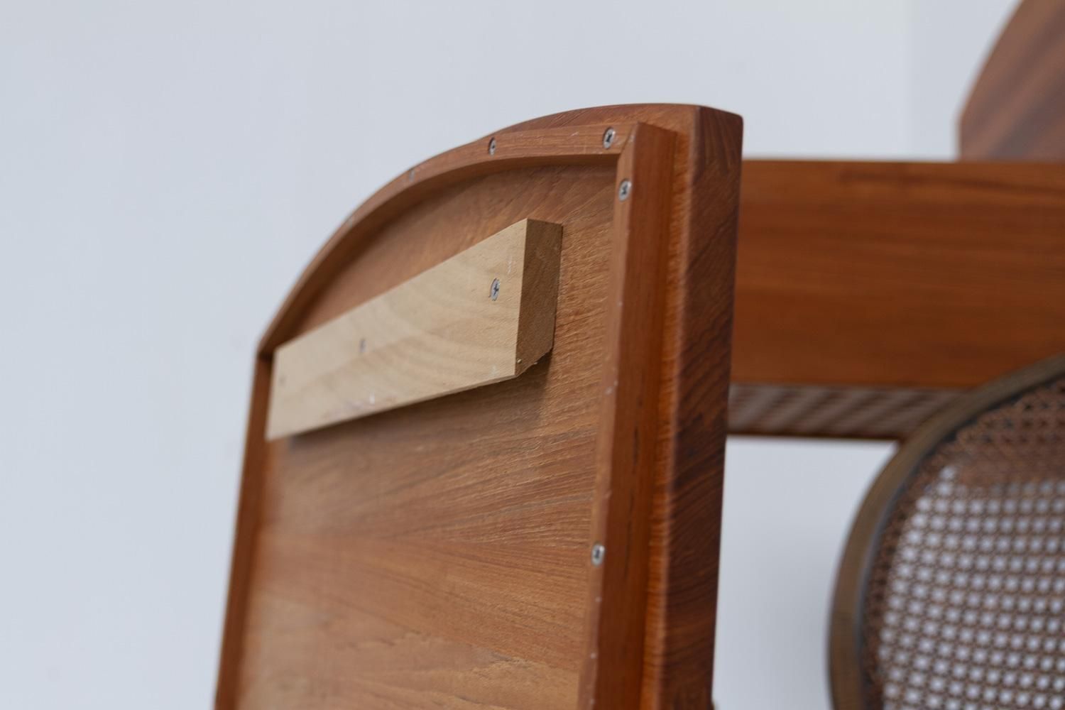 photo vintage Danish Wall Mounted Bedside Tables In Solid Teak By Trip Trap, 1980s. Set Of 2.