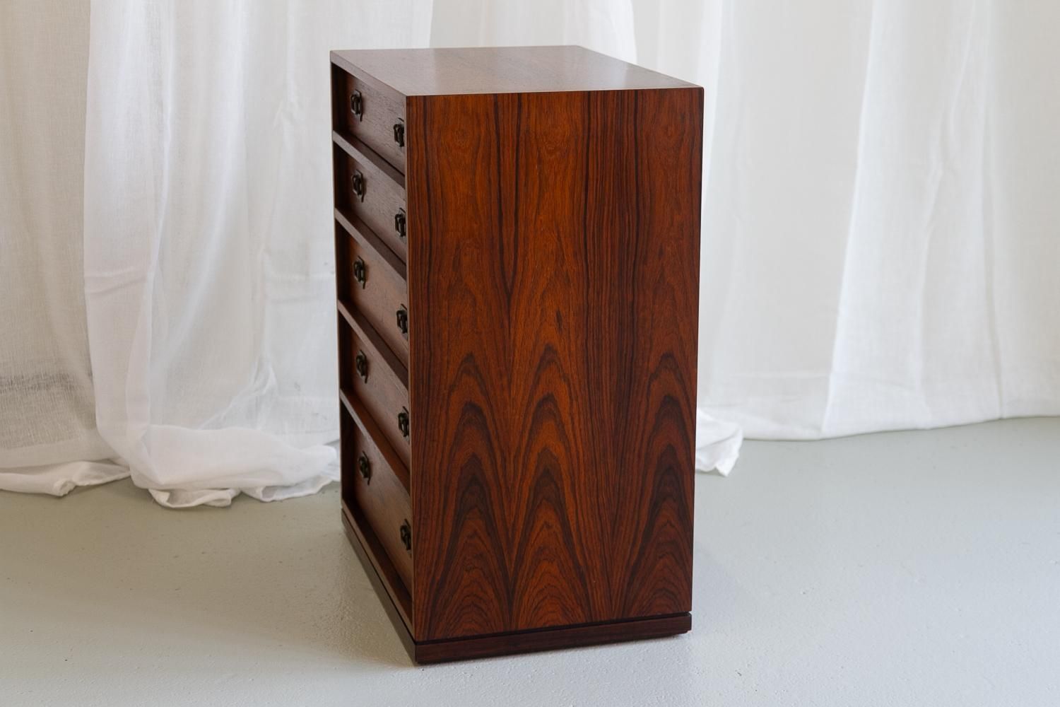 photo furniture Danish Modern Rosewood Chest Of Drawers By Henning Korch, 1960s.