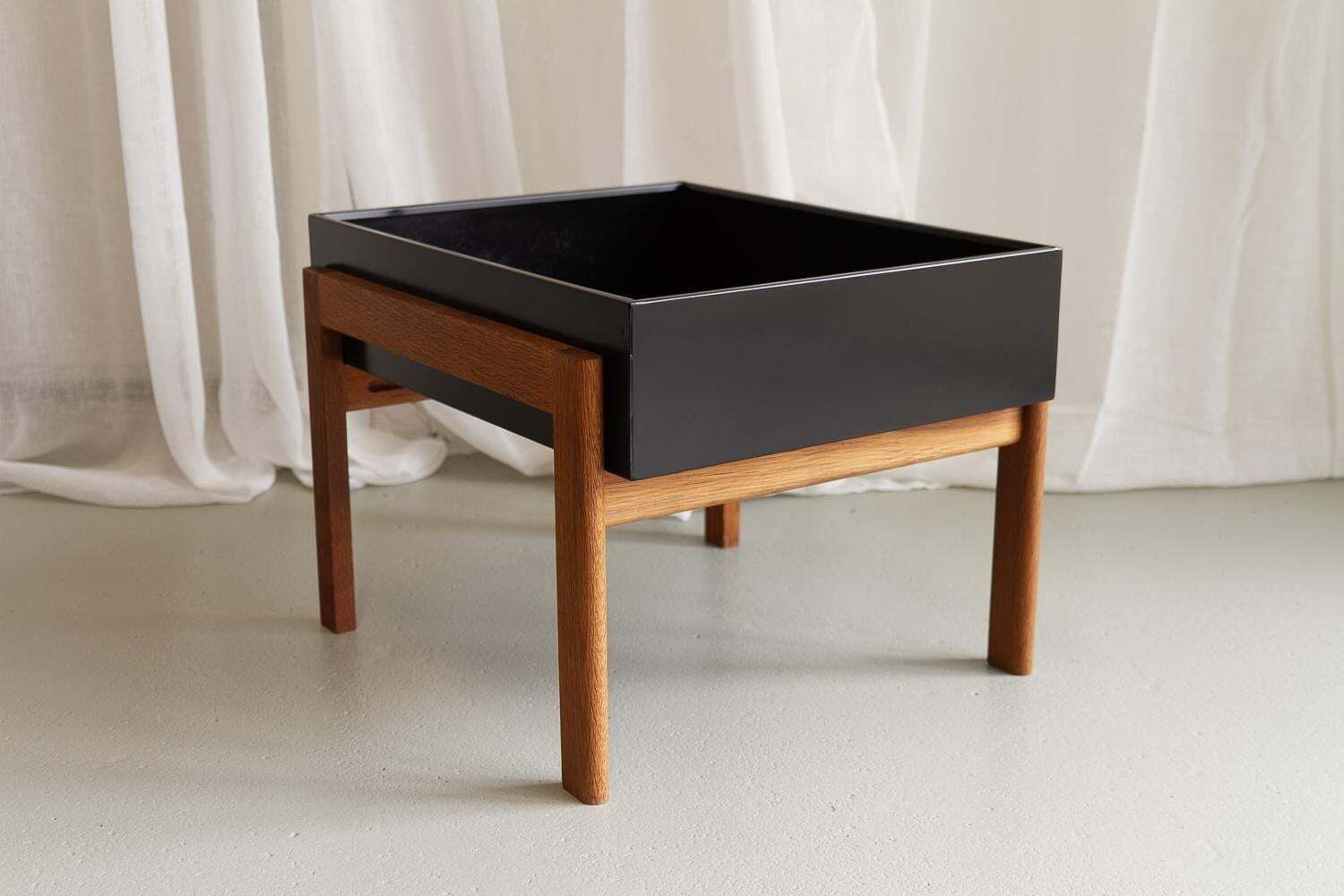 Danish Modern Oak Planter, 1960s. photo Home Decor
