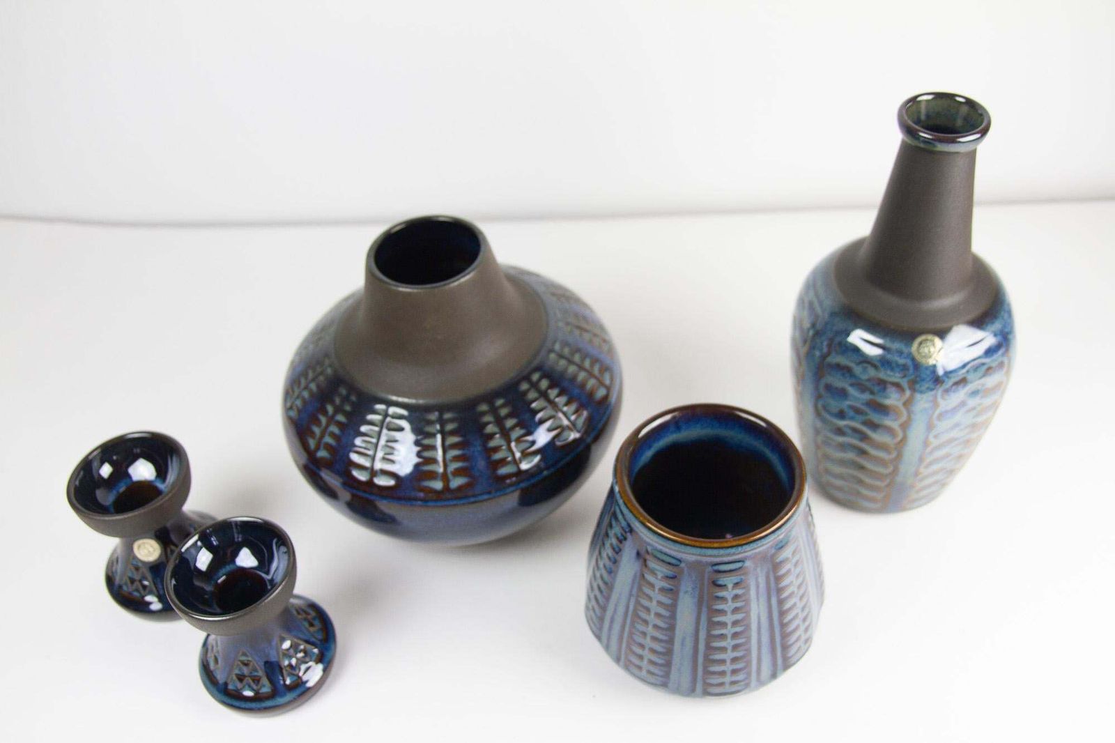 Danish Mid Century Modern Stoneware By Søholm 1960s, Set Of 5 photo furniture