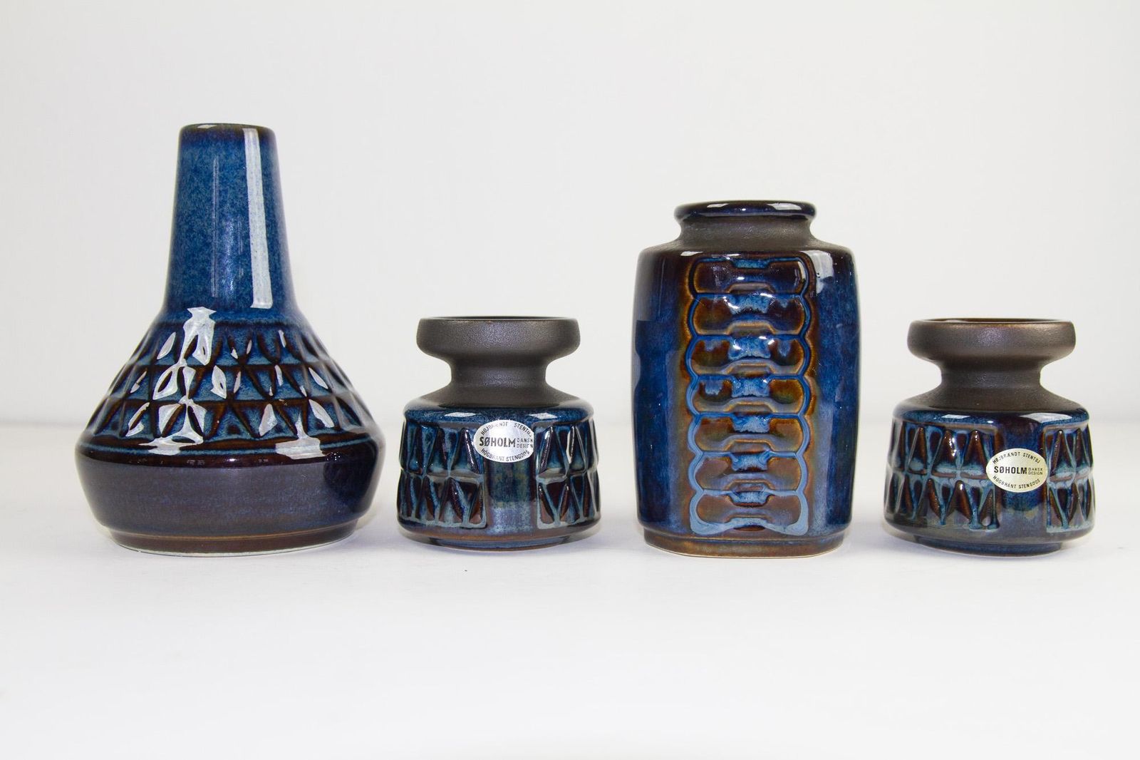 photo for sale Danish Mid Century Modern Stoneware By Søholm 1960s, Set Of 6