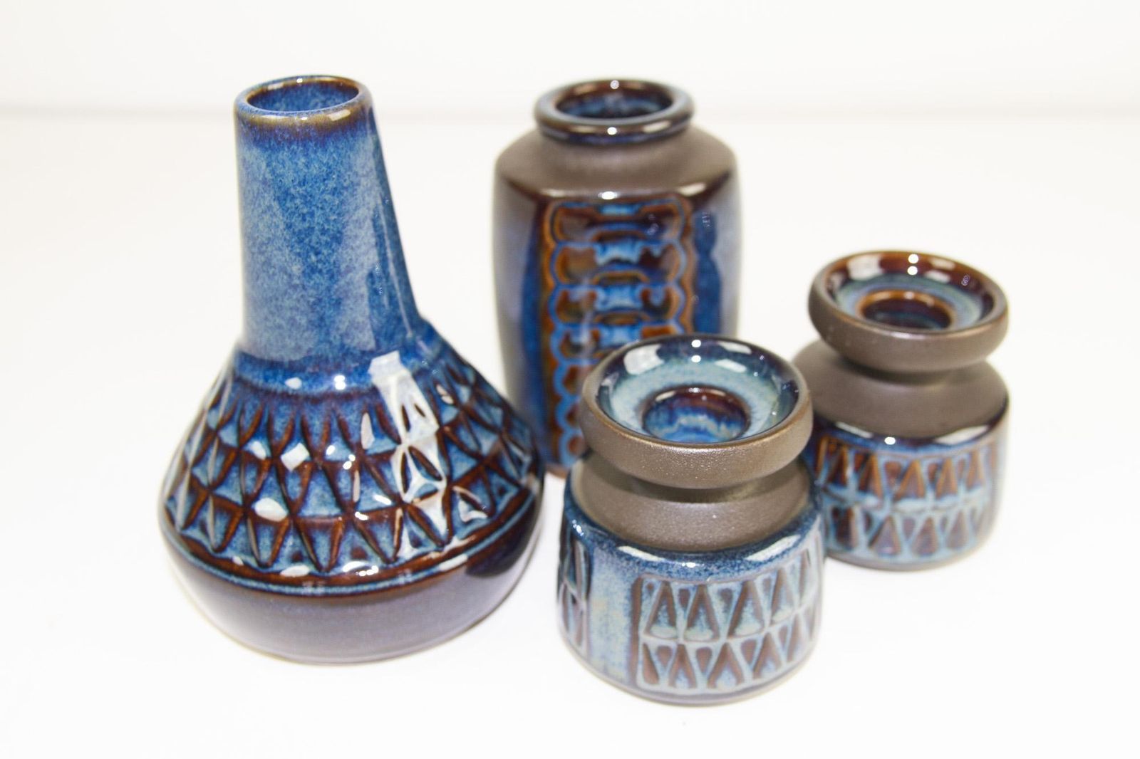 Home Decor Danish Mid Century Modern Stoneware By Søholm 1960s, Set Of 6 photo
