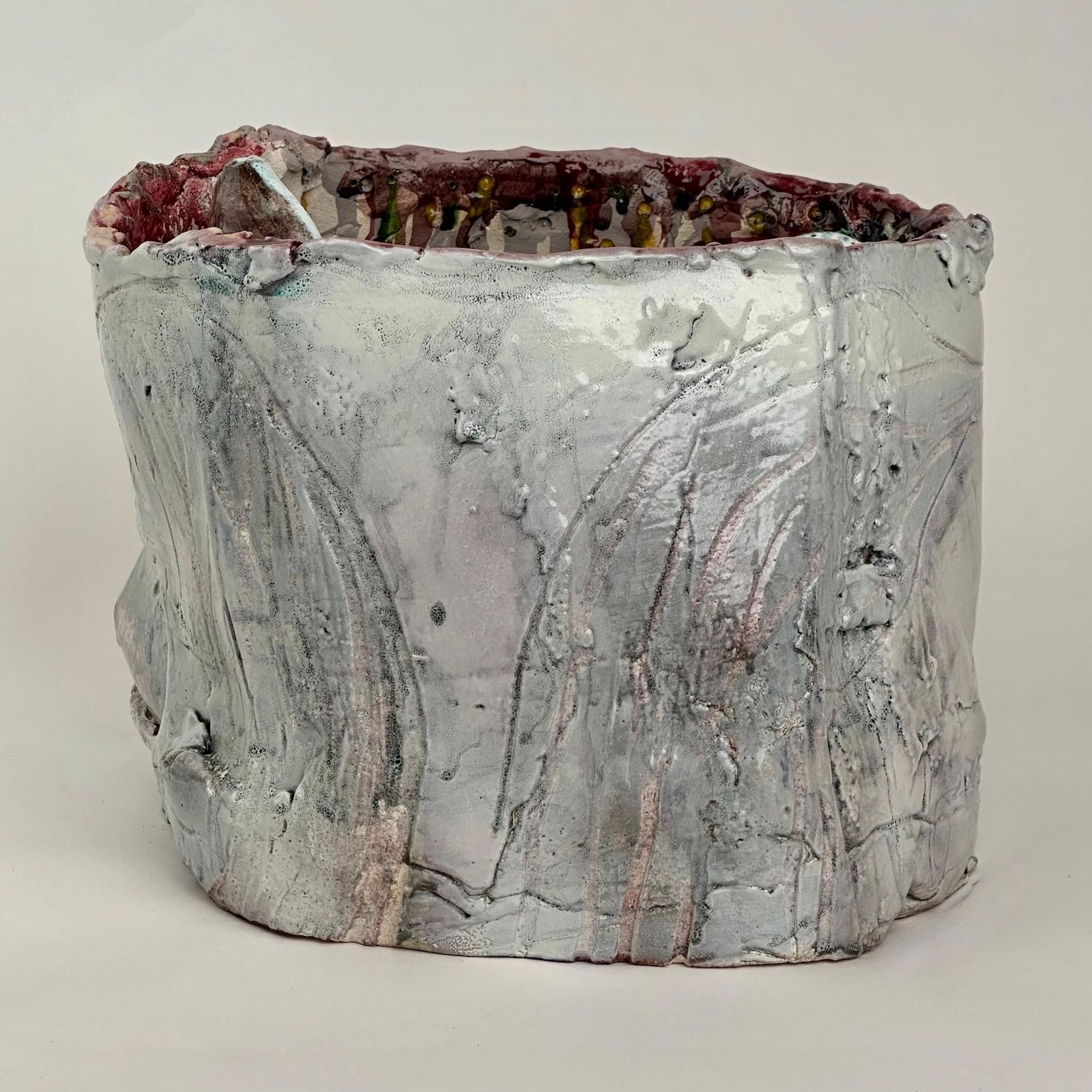 Untitled 2017 Semi Refractory And Glazed Ceramic Sculpture By Alessandro Roma photo for sale