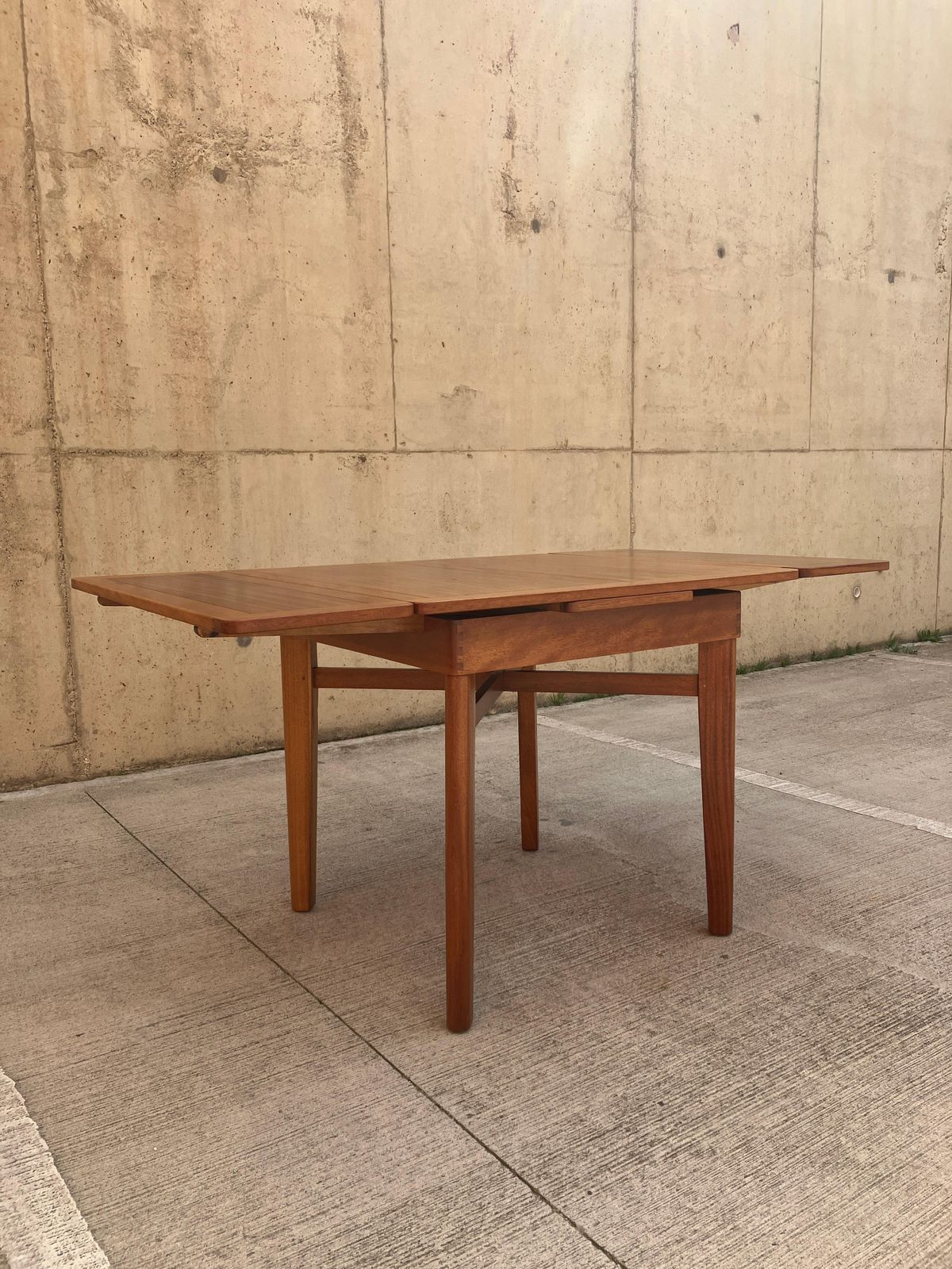 photo for sale Rare Early Ercol Mid Century Extendable Dining Table 50's