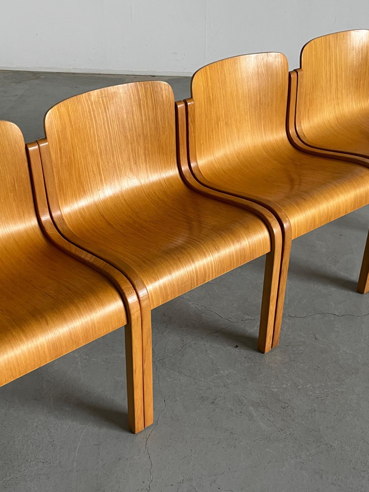 Set Of 4 Vintage Mito Chairs By Carlo Bartoli For Tisettanta, 1960s Italy photo vinterior