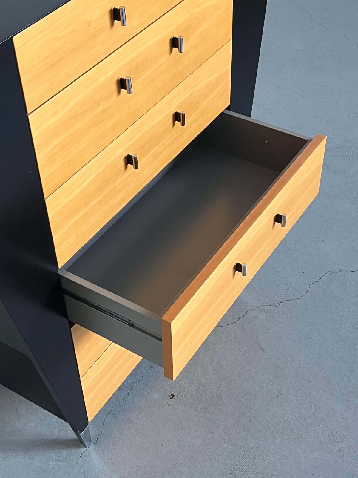 photo for sale Vintage Postmodern Memphis Design Chest Of Drawers In Beechwood By Schönbuch