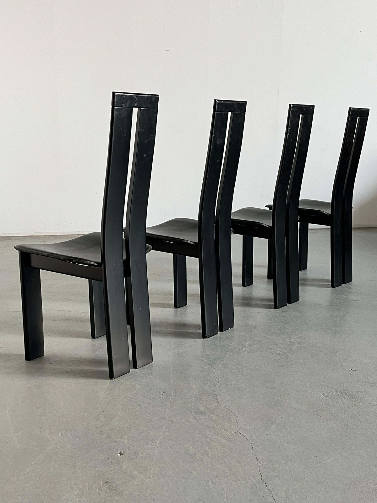 1 Of 4 Vintage Postmodern Dining Chairs In The Style Of Pietro Constantini, 70s photo buy