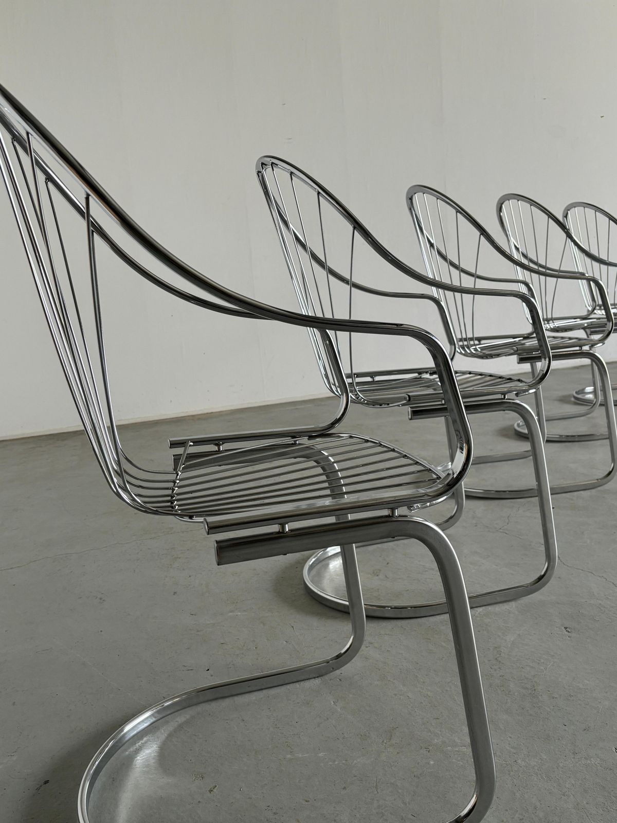 1 Of 5 Vintage Italian Mid Century Armchairs By Gastone Rinaldi For Rima, 1970s photo vinterior