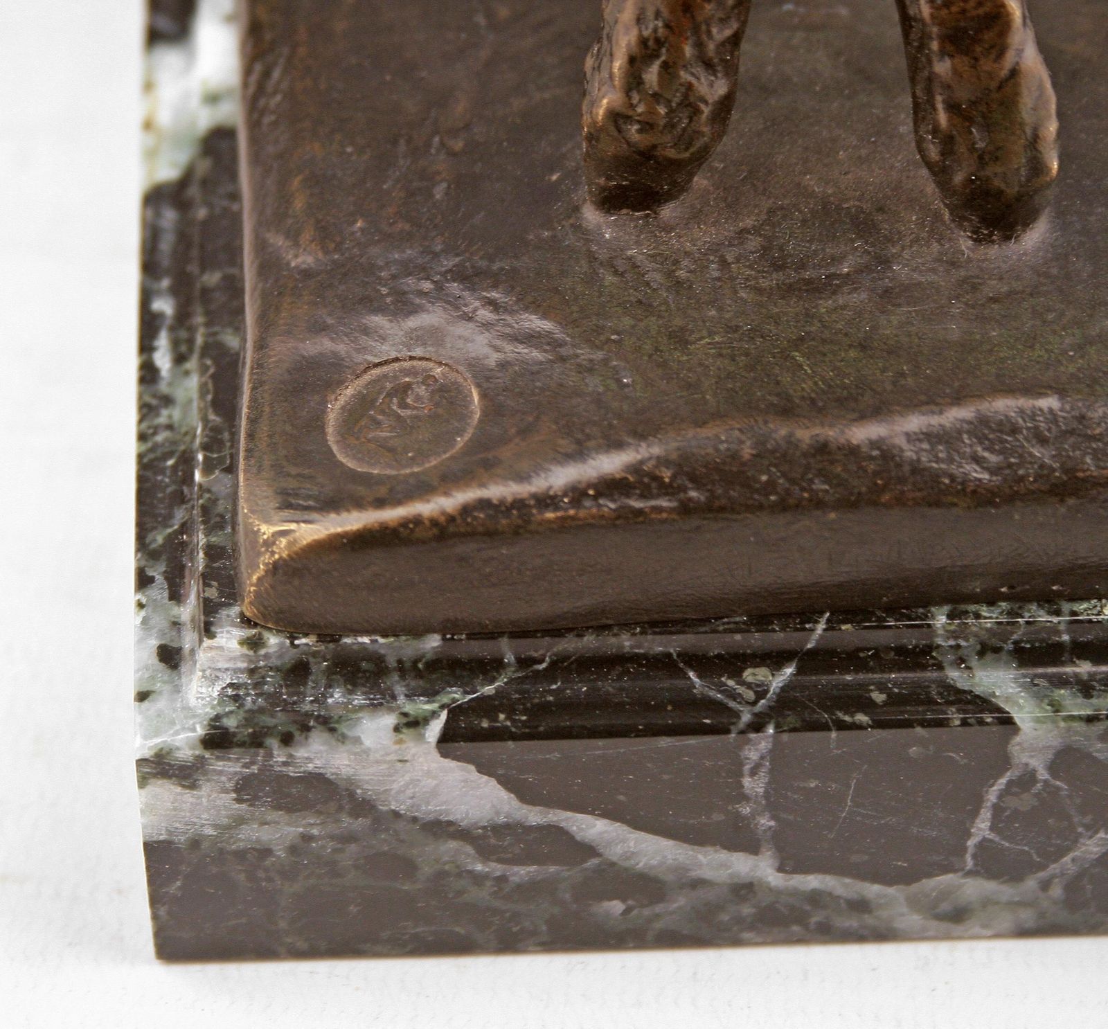 photo furniture Art Déco Patinated Bronze Sculpture Of A Girl And A Jumping Goat With Marble Base By Paul Silvestre For Susse Frères