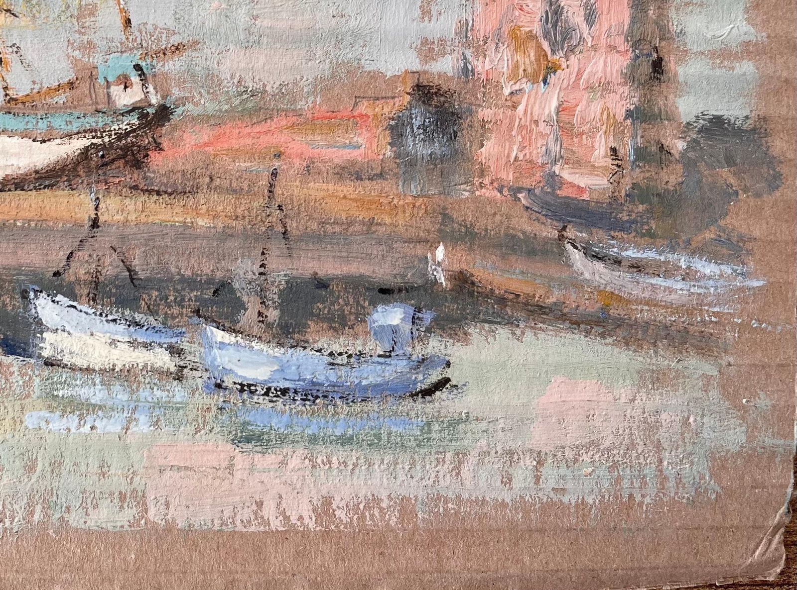 Fanch Lelfrench Harbour Scene With Lighthouse And Boats In Camaret By Fanch Lel photo Art