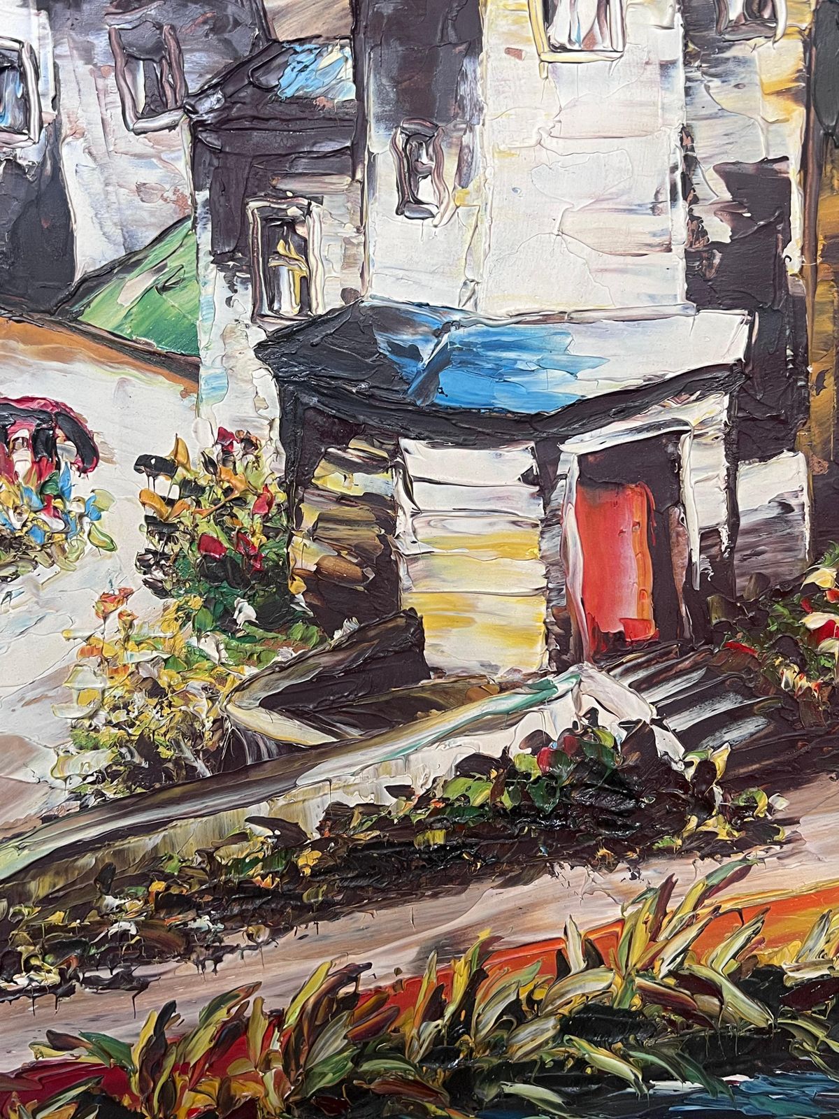 Léon Schwartz   Abrys20th Century French Expressionist Artist Winding Streets In Old Village photo 714.0