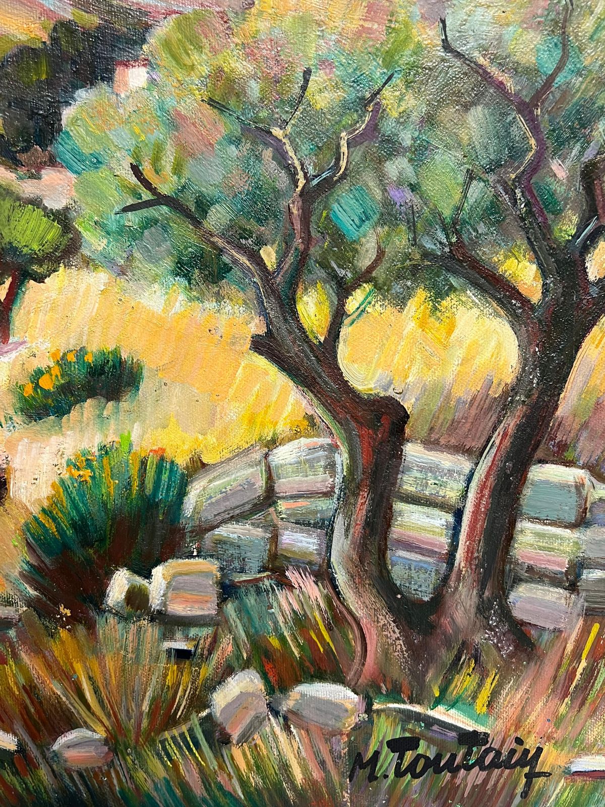 Max Toutainwindy Path Leading Through The French Valleys 20th Post Impressionist Painting photo Art