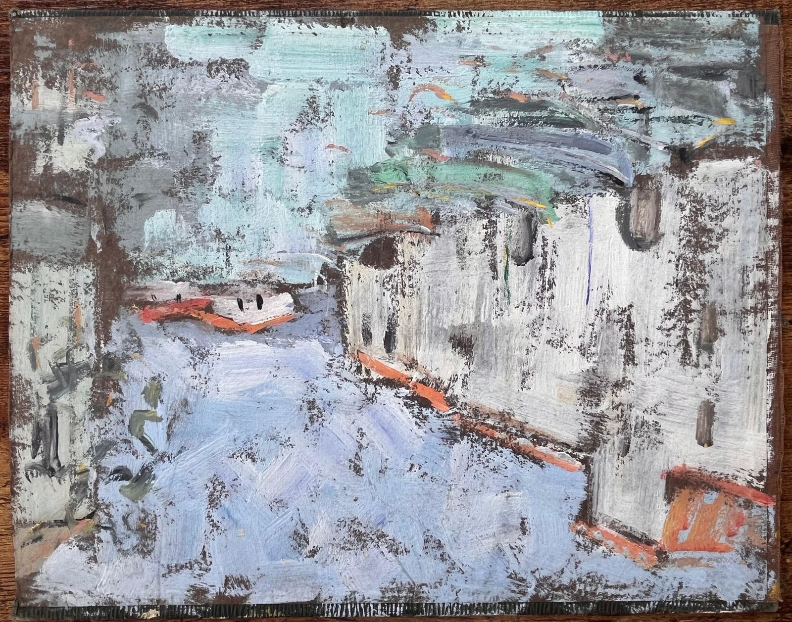 Fanch Lelimpressionist Forest River Scene With Path And Boats In Soft Summer Light photo vintage
