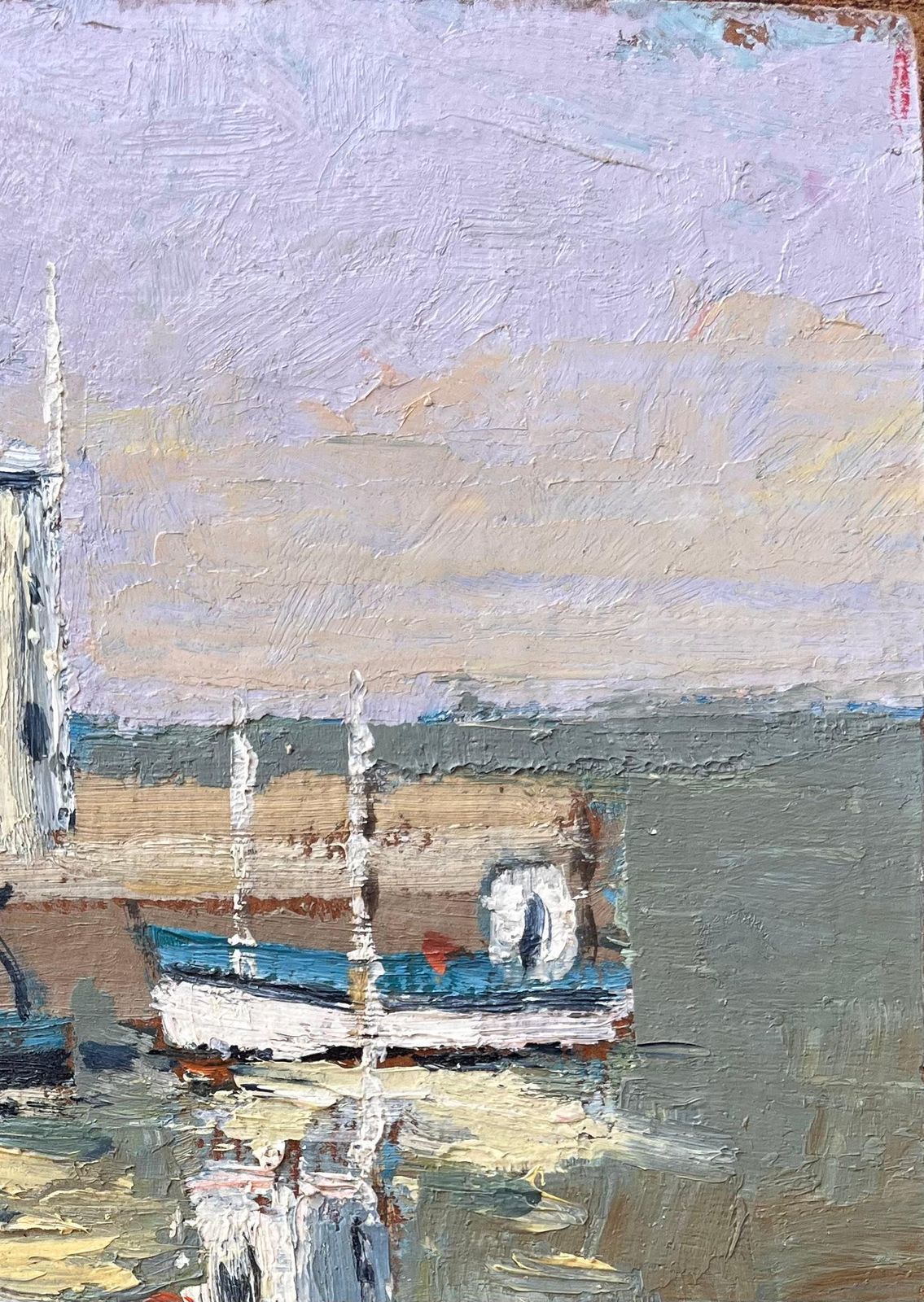 Fanch Lelimpressionist French Harbour Scene With Lighthouse And Fishing Boats At Piriac2000 photo Art