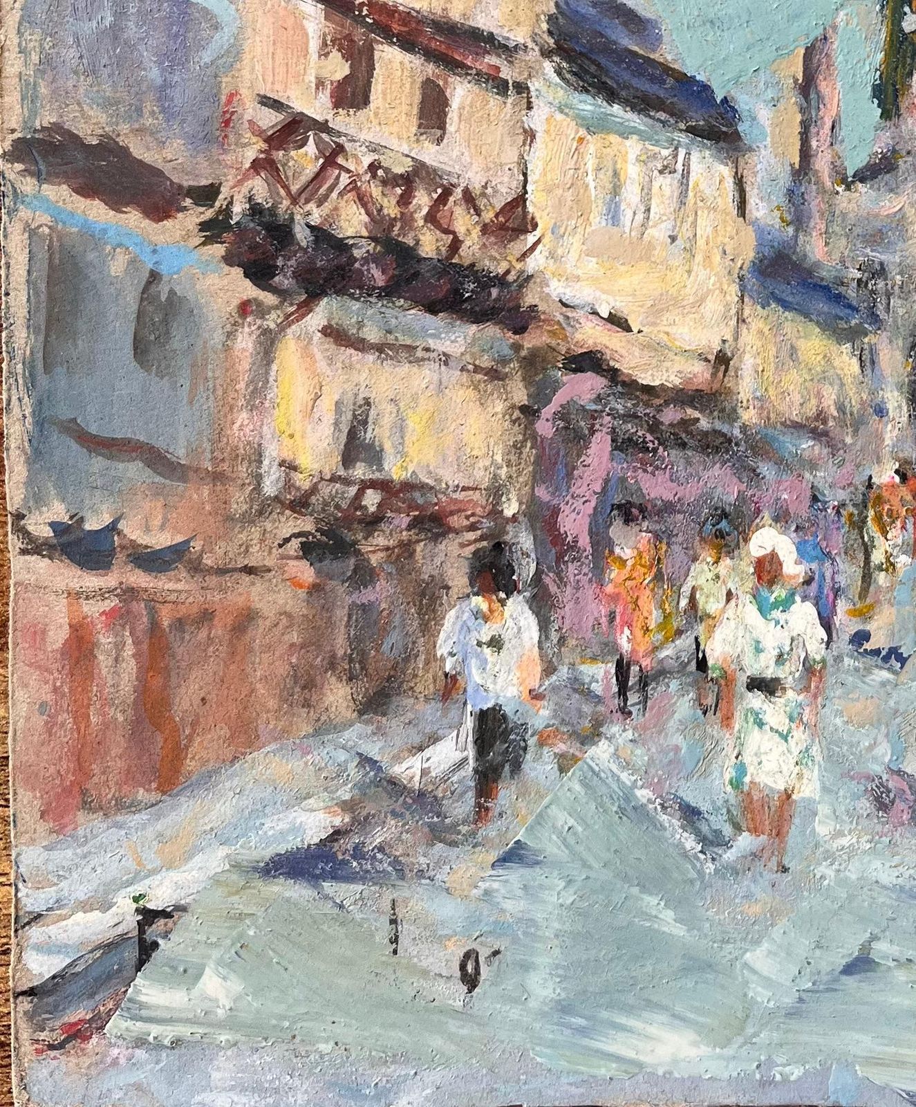 Fanch Lelfrench Impressionist Street Scene With Cathedral And Timbered Houses2003 photo Art