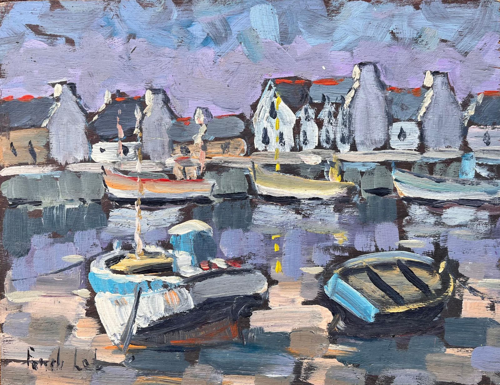 Fanch Lelle Port De Lannion Fishing Boats Moored In Brittany Harbour Fanch Lel 20002000