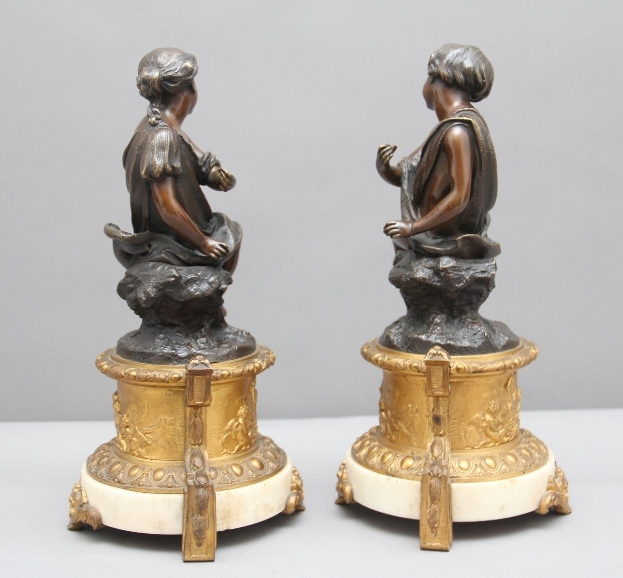 Pair Of 19th Century French Bronzes photo Home Decor