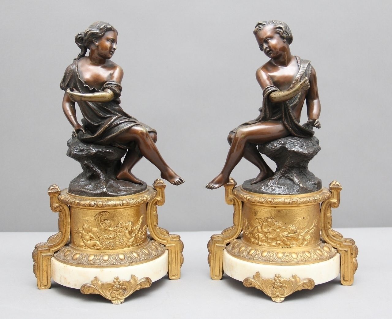 Pair Of 19th Century French Bronzes photo 2450.0
