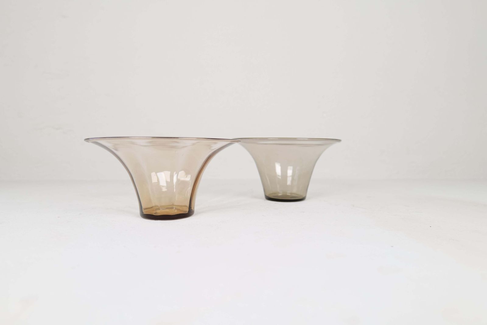 photo for sale Art Deco / Swedish Grace Set Of 4 Glass Vessels Simon Gate Orrefors Sweden 1920s