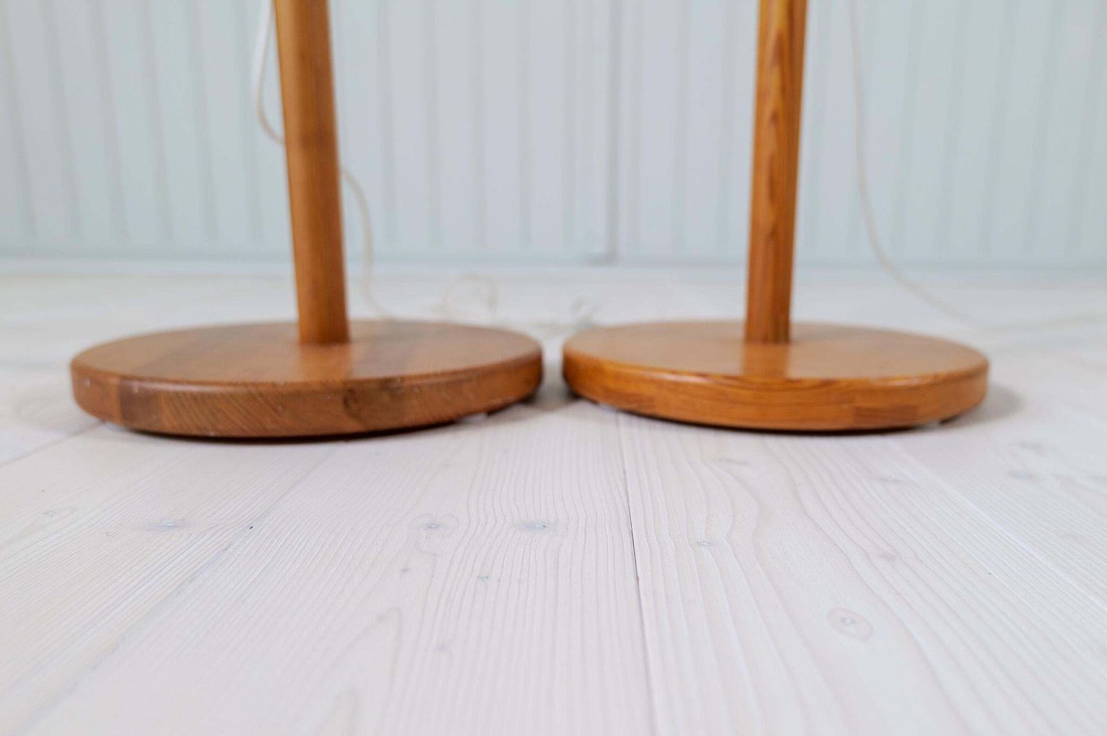 3303.0 Scandinavian Modern Sculptural Floor Lamps In Pine, Yngve Ekström Sweden 1970s photo