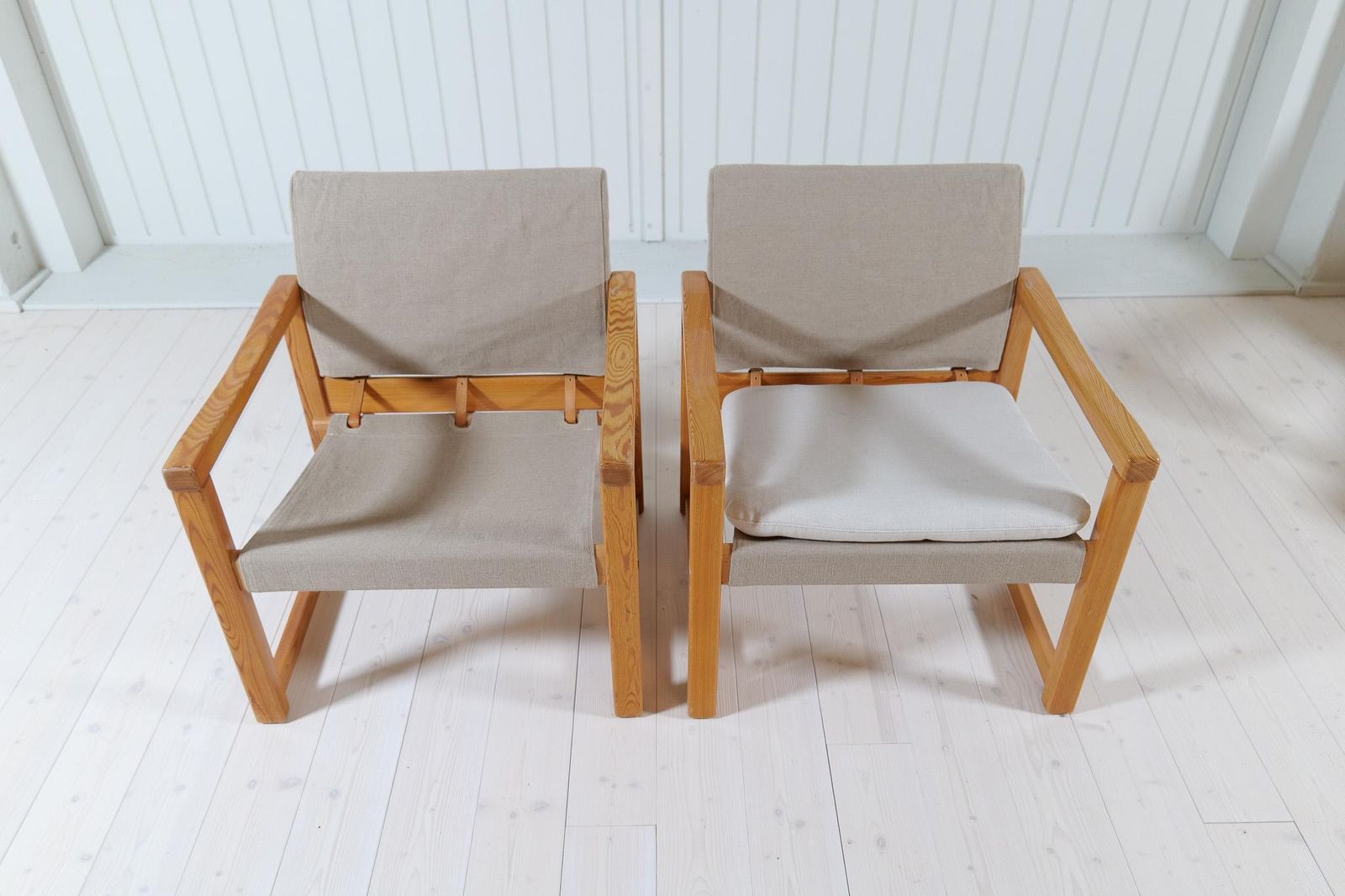 photo for sale Midcentury Modern Karin Mobring Armchairs Model Diana By Ikea In Sweden, 1970s