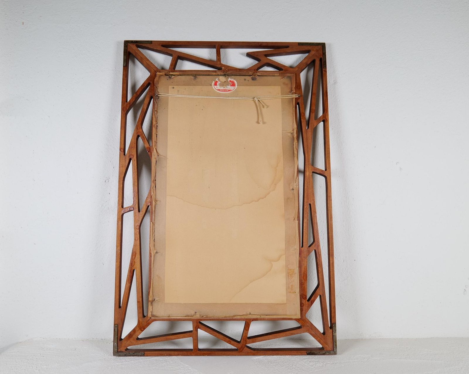photo for sale Midcentury Modern Yngve Ekström Mirror "Konkret" By Eden Spegel In Sweden