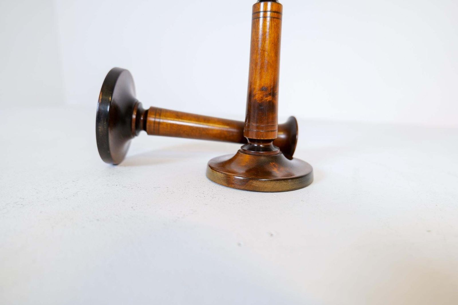Midcentury Set Of 4 Candlesticks In Birch Carl Malmsten Sweden 1960s photo buy