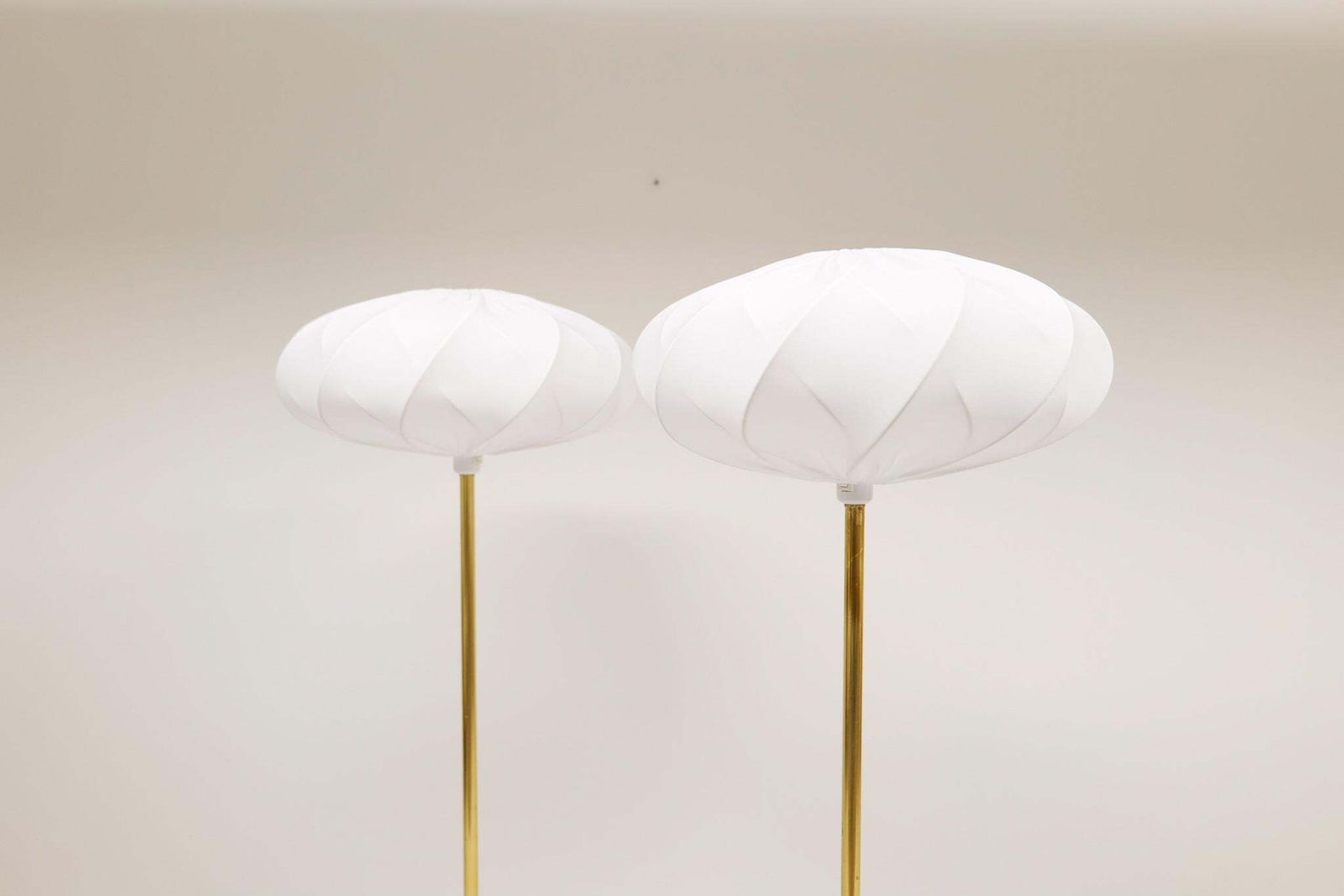 Scandinavian Modern Floor Lamps In Brass "Enco", Sweden, 1970s photo Lighting