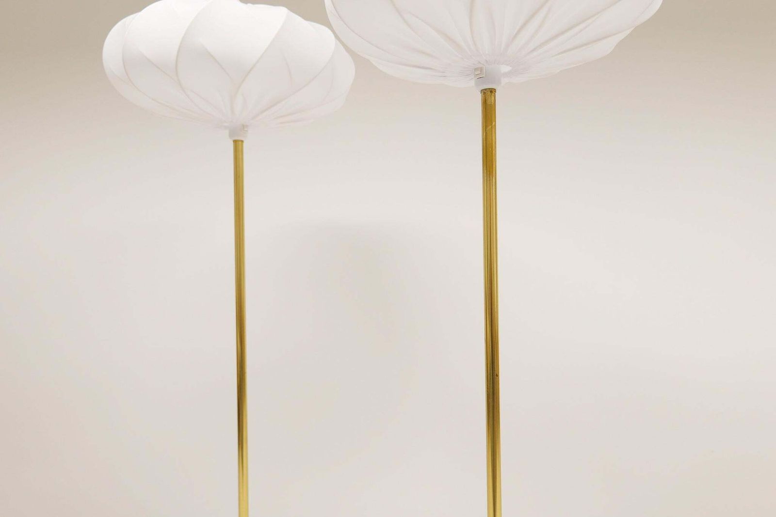 Scandinavian Modern Floor Lamps In Brass "Enco", Sweden, 1970s photo vinterior