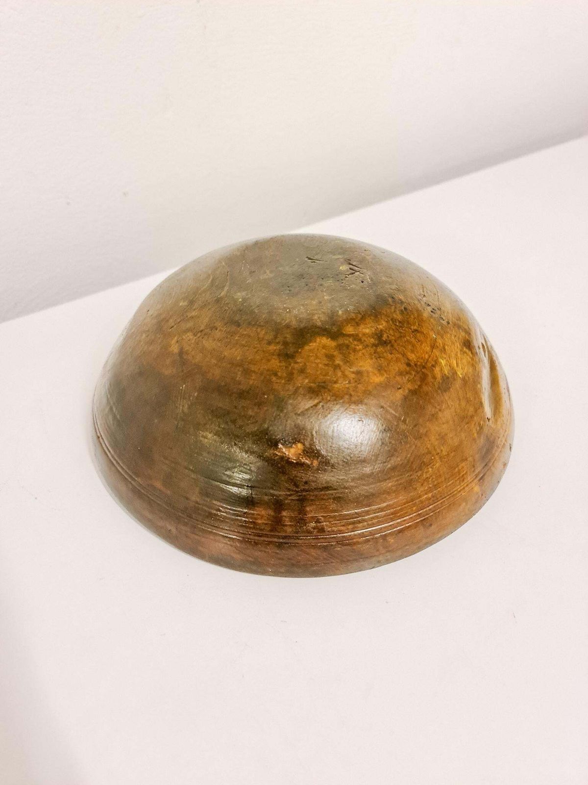 Swedish Folk Art, Unique Early 19th Century Farmers Bowl Painted Wood photo buy