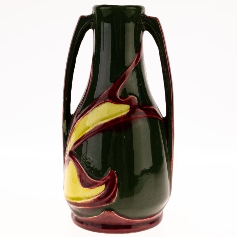 Moorcroft Style Art Nouveau Porcelain Ceramic Vase