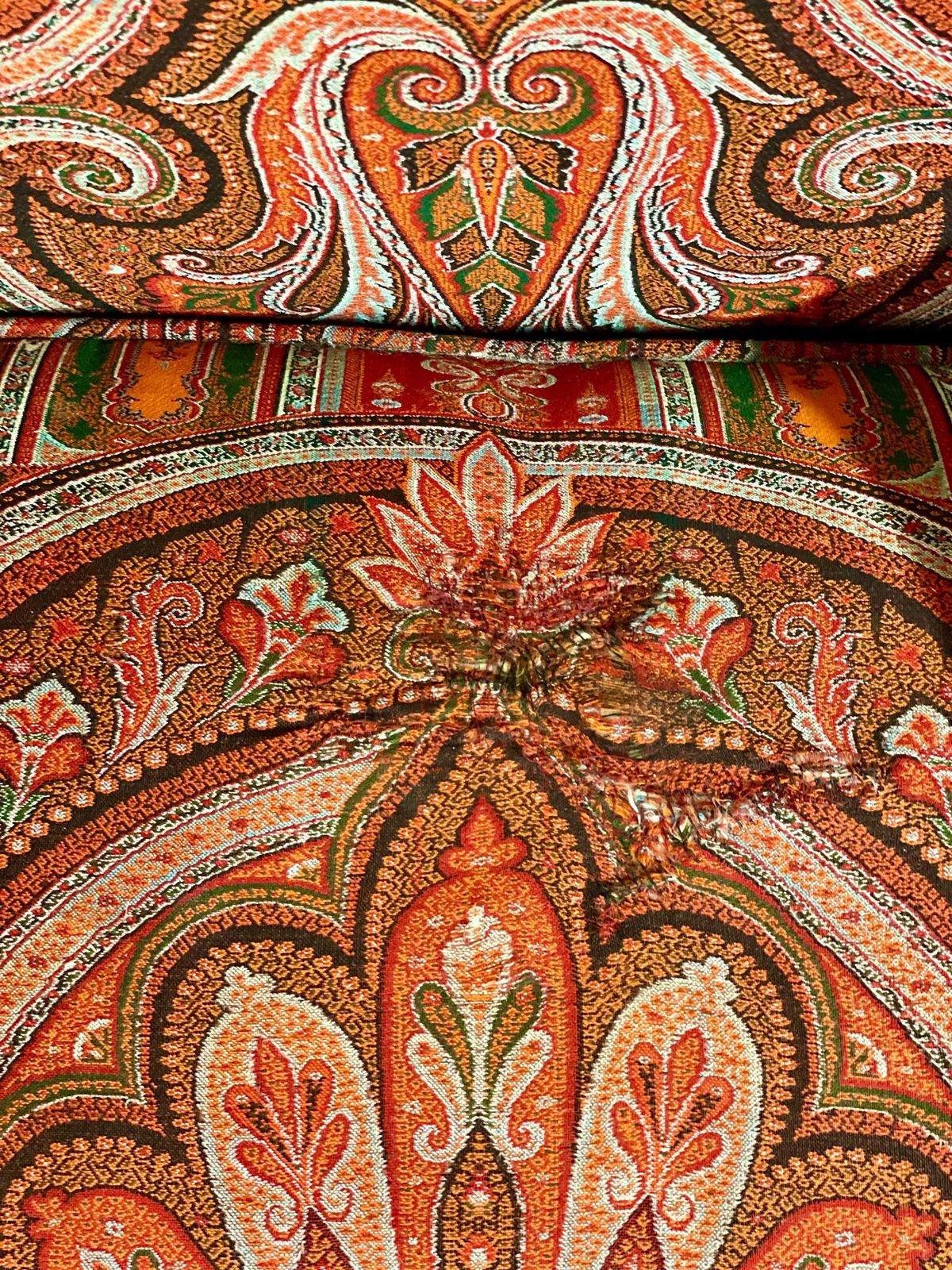 18th Century Directoire Bergère Chair With Paisley Upholstery photo 3580.0