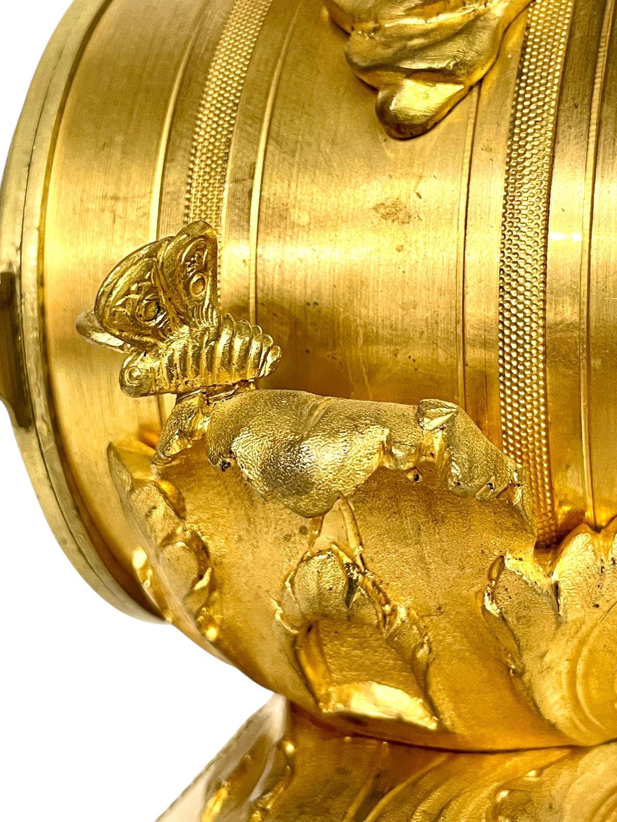 photo furniture 19th Century Gilt Bronze And Marble Clock, Signed Oudin à Marseille