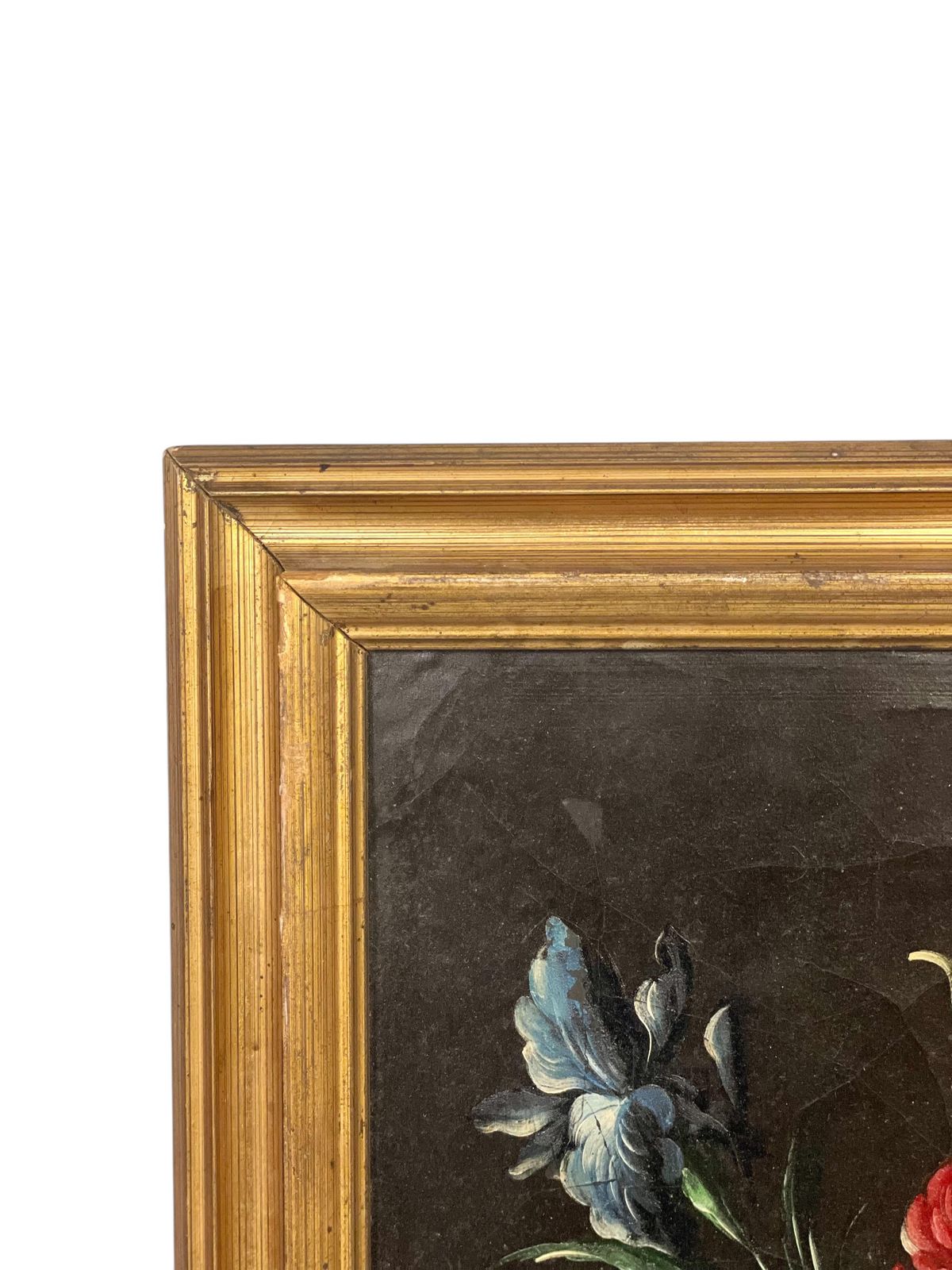 Floral Oil Painting Signed B. Girodelle, 19th Century photo furniture