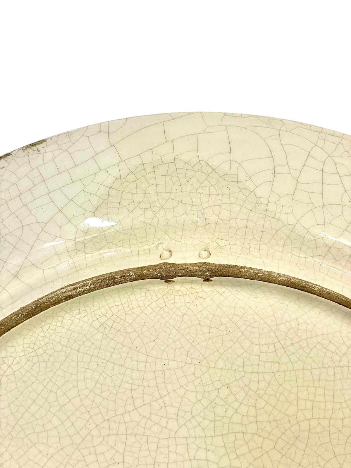 1553.0 Ceramic Crackle Gazle Tureen With Lid And Plate, 19th Century photo