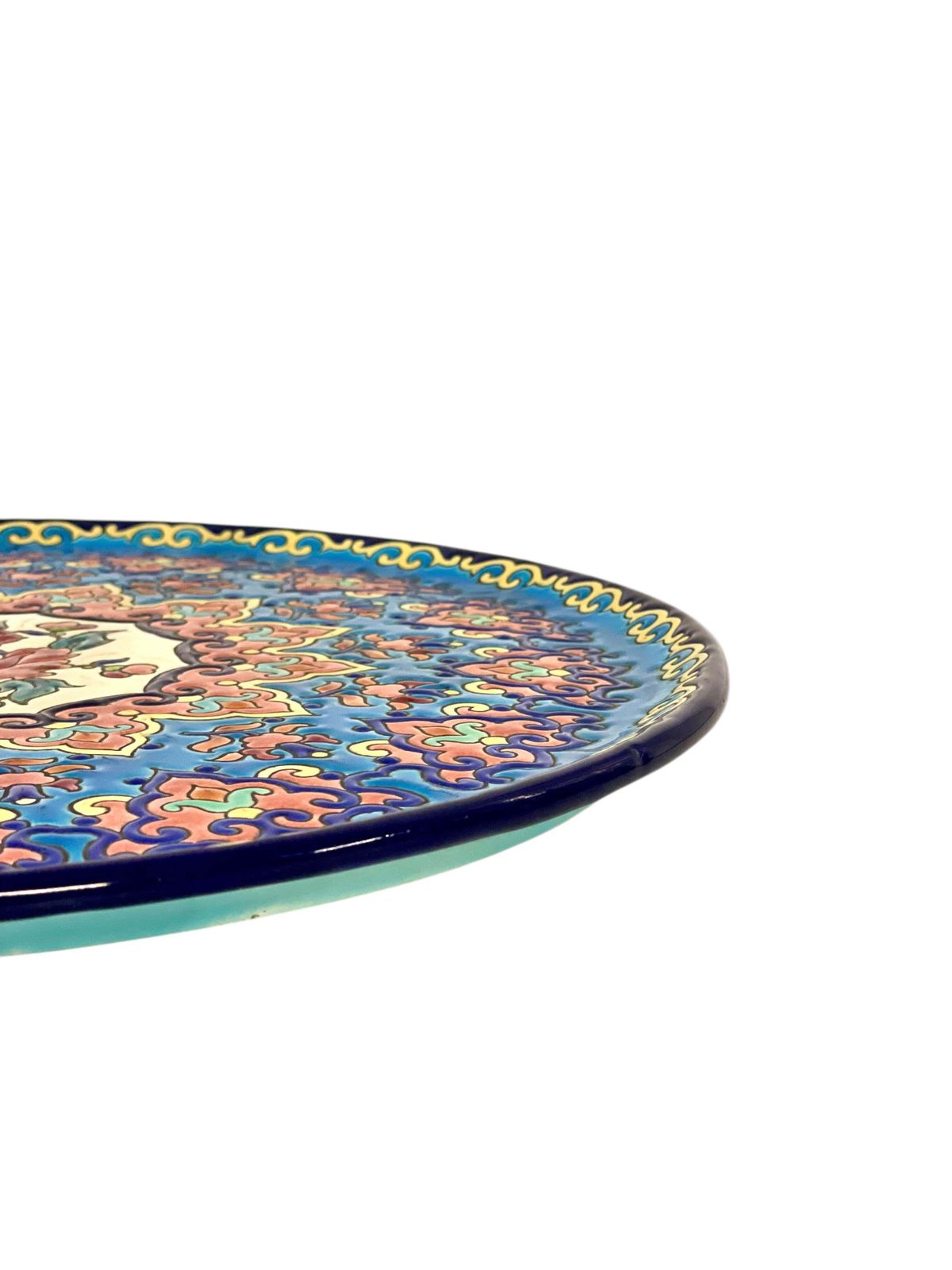 photo for sale Hand Painted Longwy Centerpiece, Circa 1950