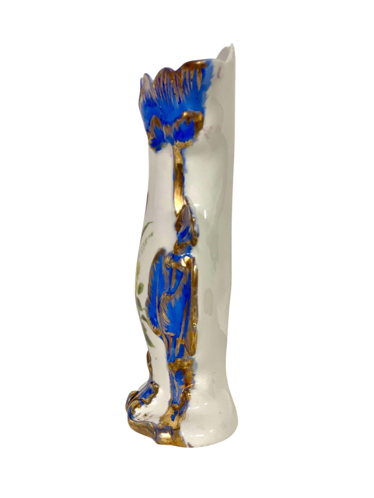 19th Century Porcelain Wedding Vase With Gilded Accents photo 636.0