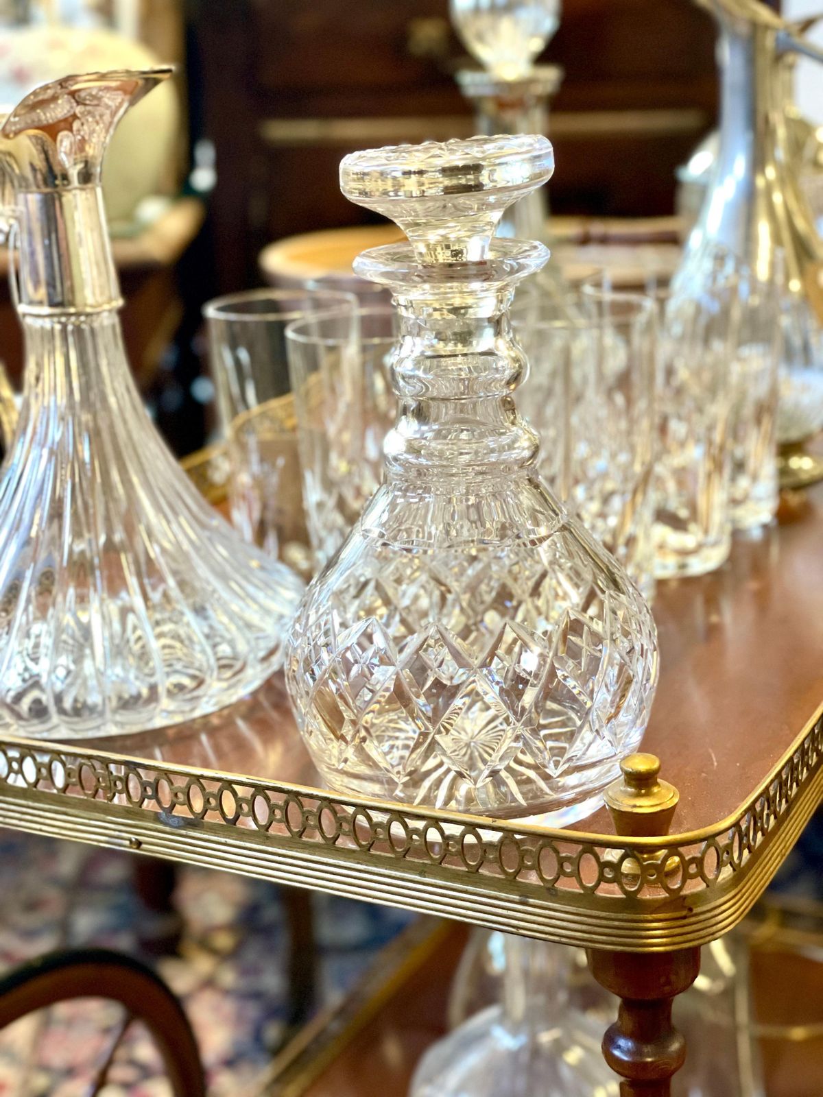 Home Decor 20th Century Saint Louis Style Crystal Decanter photo