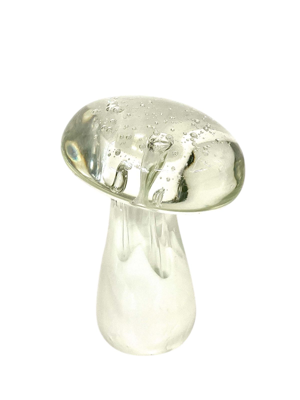 20th Century Murano Blown Glass Paperweight Mushroom photo vinterior