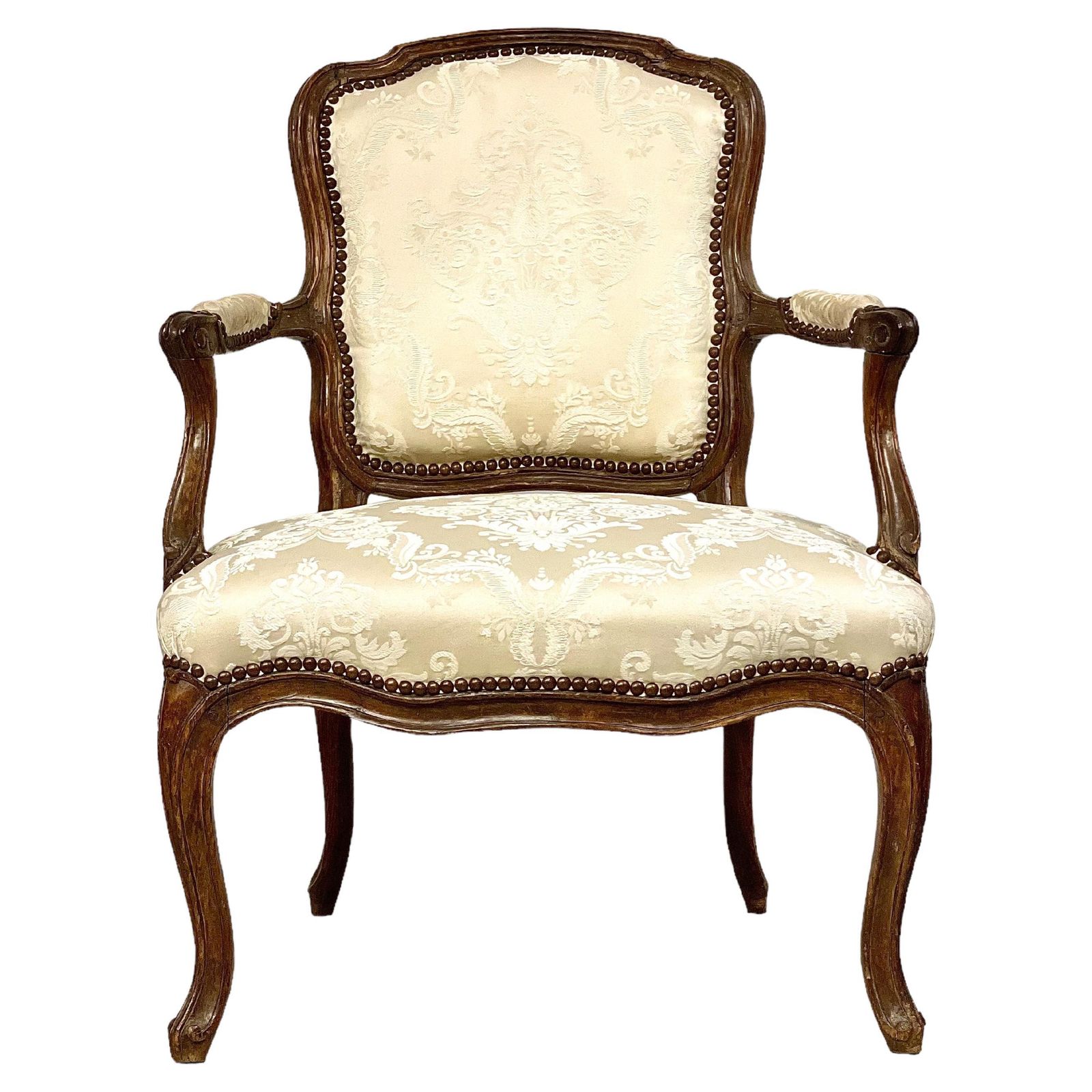 18th Century Louis XV Period Fauteuil By Mathieu Bauve
