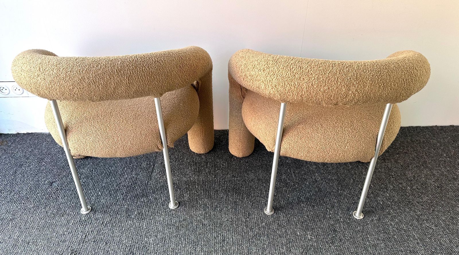 photo buy Pair Of Tube Armchairs By Bartoli For Rossi Di Albizzate. Italy, 1970s