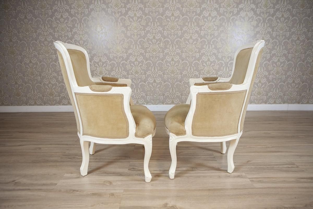 Pair Of Rococo Style Beech Bergere Chairs, Early 20th Century photo 2530.0