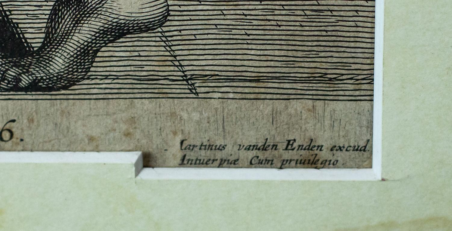 Engraving In Wooden Frame With Religious Scene   18th Century photo vinterior
